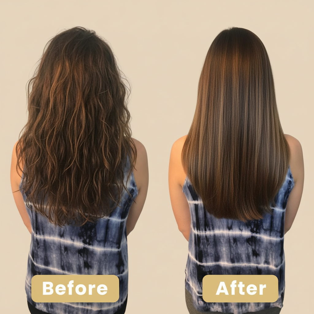 Before After blond beige