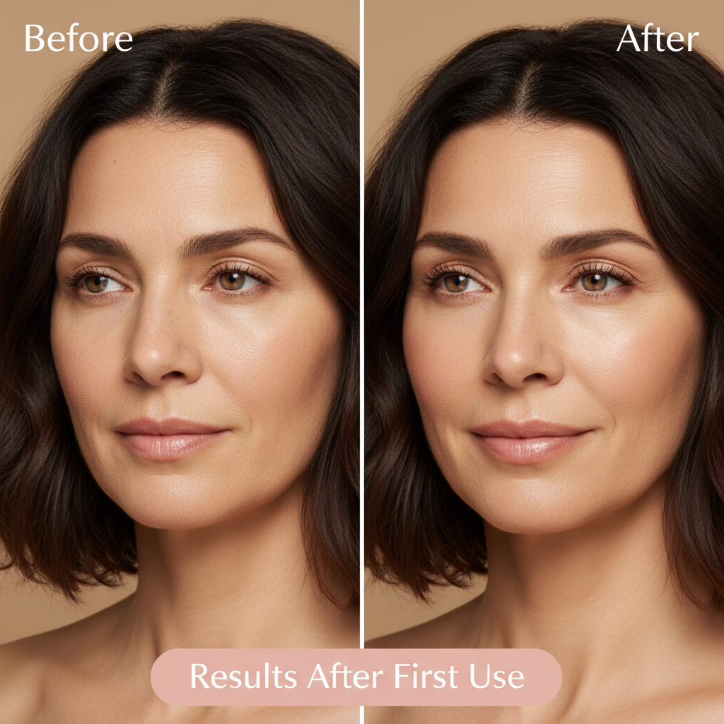 BrightEye before after donkerbruin