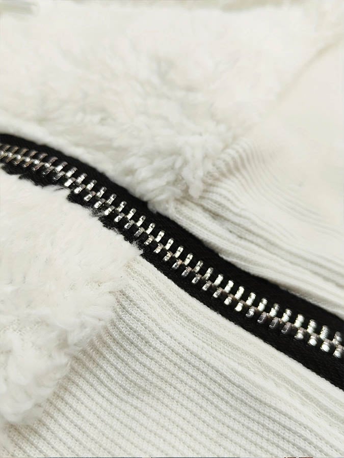 Women'S Casual Leopard Print Coral Fleece Jacket