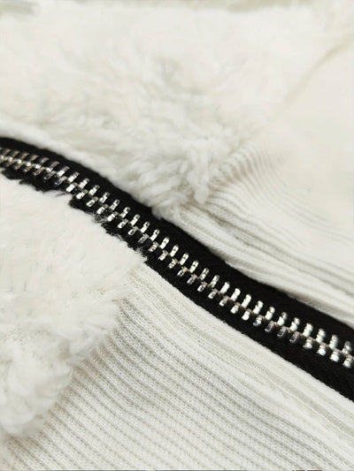 Women'S Casual Leopard Print Coral Fleece Jacket