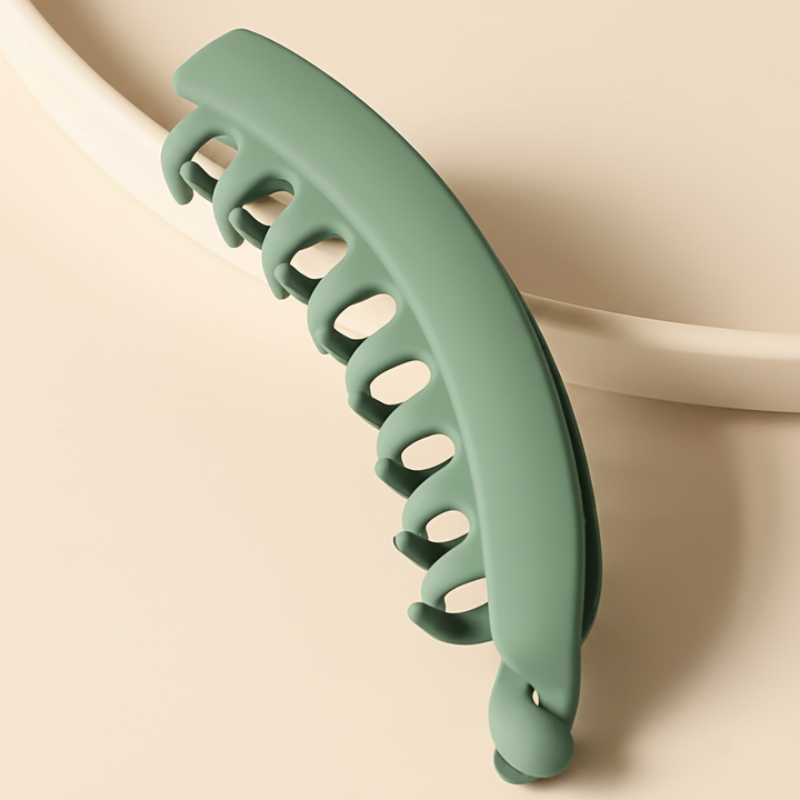 Groene clip beige