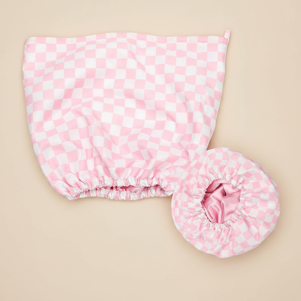 Roze douchemuts beige